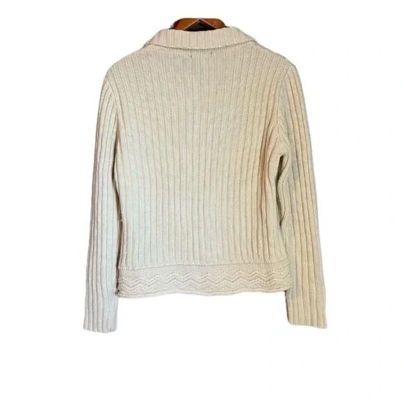 Nicole Taylor beige wool and angora button up cardigan - Picture 7 of 8